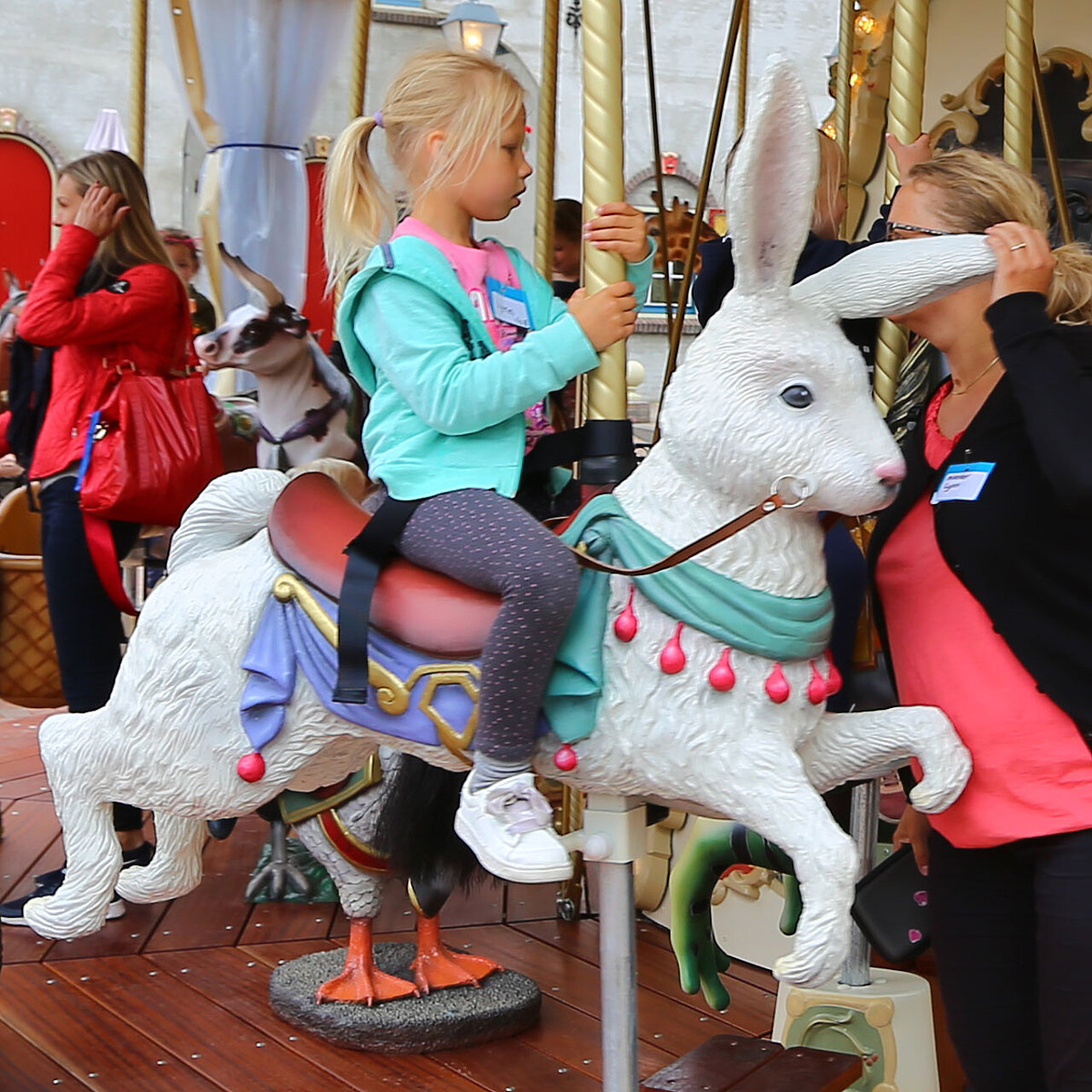 Het konijn in de carrousel